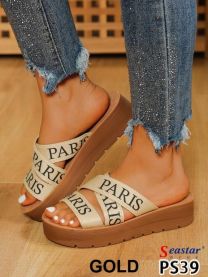 Klapki na koturnie  (36-41/12P)