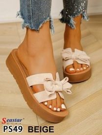 Klapki na koturnie  (36-41/12P)