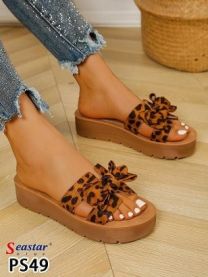 Klapki na koturnie  (36-41/12P)