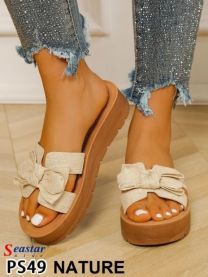 Klapki na koturnie  (36-41/12P)