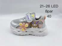 Buty sportowe na rzepy dziewczynka (21-26/8P)