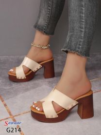 Klapki na obcasie (36-41/12P)