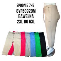 PLUS_Spodnie damskie 7/8 (2XL-6XL/12szt)
