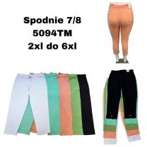 PLUS_Spodnie damskie 7/8 (2XL-6XL/12szt)