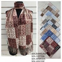 Szaliki damskie (uniwersalny/12szt)