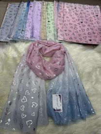 Szaliki damskie (uniwersalny/12szt)