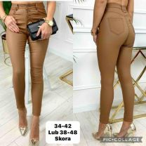 Spodnie ekoskóra damskie (34-42/10szt)