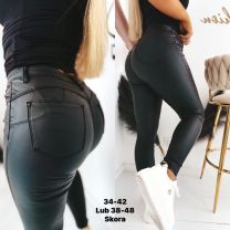 Spodnie ekoskóra damskie (34-42/10SZT)