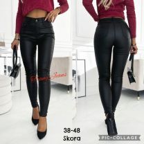 Spodnie ekoskóra damskie (38-48/10szt)
