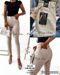 Spodnie ekoskóra damskie (34-42/10SZT)