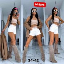 Szorty jeans damskie (34-42/10szt)