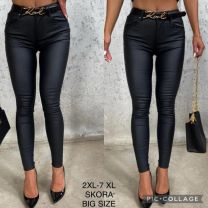 Spodnie ekoskóra damskie (2-7XL/10szt)
