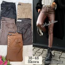 Spodnie ekoskóra damskie (38-48/10szt)