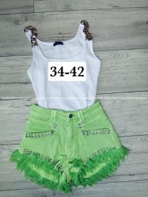 Szorty jeans damskie (34-42/10szt)