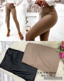 Spodnie ekoskóra damskie (2-4XL /12szt)