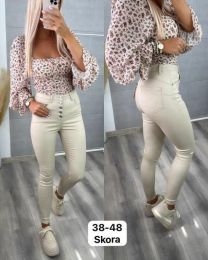 Spodnie ekoskóra damskie (38-48/10szt)