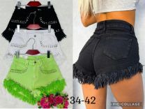 Szorty jeans damskie (34-42/10szt)