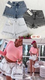 Szorty jeans damskie (34-42/10szt)