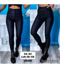 Spodnie ekoskóra damskie (34-42/10szt)