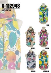 Szaliki damskie (uniwersalny/12szt)