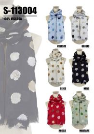 Szaliki damskie (uniwersalny/12szt)