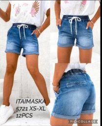 Spodenki jeans damskie (XS-XL/12szt)