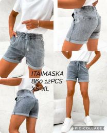 Spodenki jeans damskie (XS-XL/12szt)