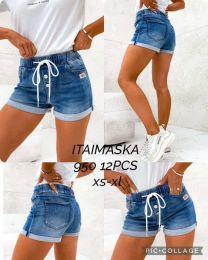 Spodenki jeans damskie (XS-XL/12szt)