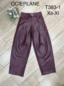 Spodnie ekoskóra damskie (XS-XL/10szt)