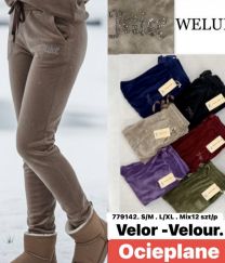 Spodnie welurowy (S-XL/12szt)