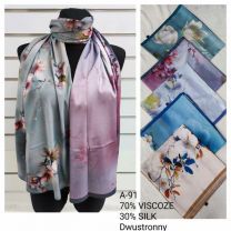 Szaliki damskie (uniwersalny/12szt)