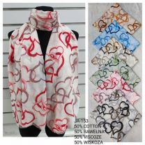 Szaliki damskie (uniwersalny/12szt)