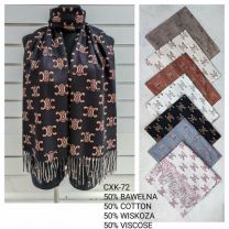 Szaliki damskie (uniwersalny/12szt)