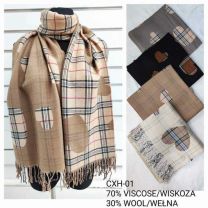 Szaliki damskie (uniwersalny/12szt)