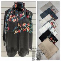 Szaliki damskie (uniwersalny/12szt)