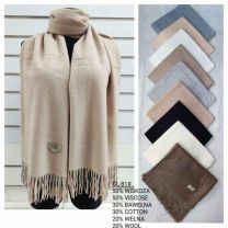 Szaliki damskie (uniwersalny/12szt)