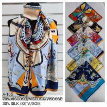 Szaliki damskie (uniwersalny/12szt)