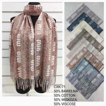 Szaliki damskie (uniwersalny/12szt)