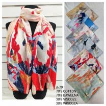 Szaliki damskie (uniwersalny/12szt)