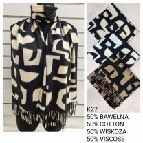 Szaliki damskie (uniwersalny/12szt)