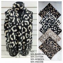 Szaliki damskie (uniwersalny/12szt)