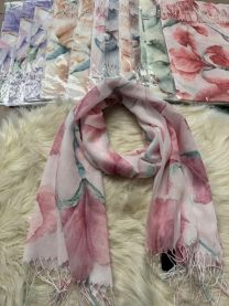 Szaliki damskie (uniwersalny/12szt)