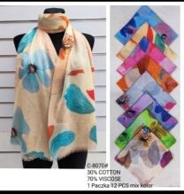 Szaliki damskie (uniwersalny/12szt)