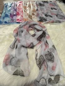 Szaliki damskie (uniwersalny/12szt)