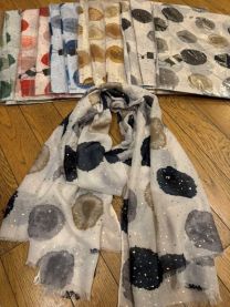 Szaliki damskie (uniwersalny/12szt)