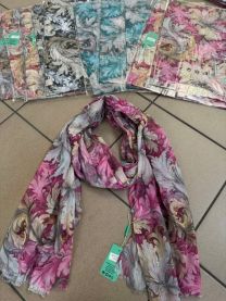 Szaliki damskie (uniwersalny/12szt)