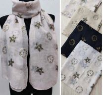 Szaliki damskie (uniwersalny/12szt)