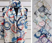 Szaliki damskie (uniwersalny/12szt)