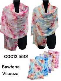 Szaliki damskie (uniwersalny/12szt)