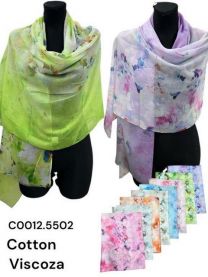 Szaliki damskie (uniwersalny/12szt)